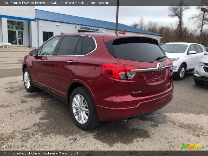 Chili Red Metallic / Light Neutral 2017 Buick Envision Preferred AWD