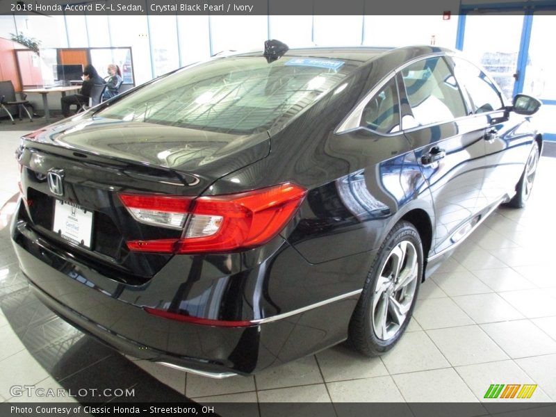 Crystal Black Pearl / Ivory 2018 Honda Accord EX-L Sedan