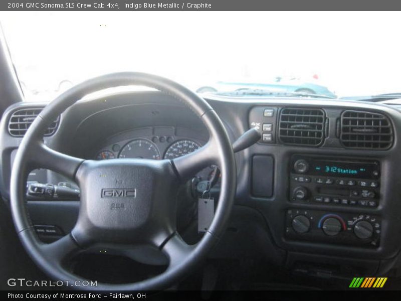 Indigo Blue Metallic / Graphite 2004 GMC Sonoma SLS Crew Cab 4x4