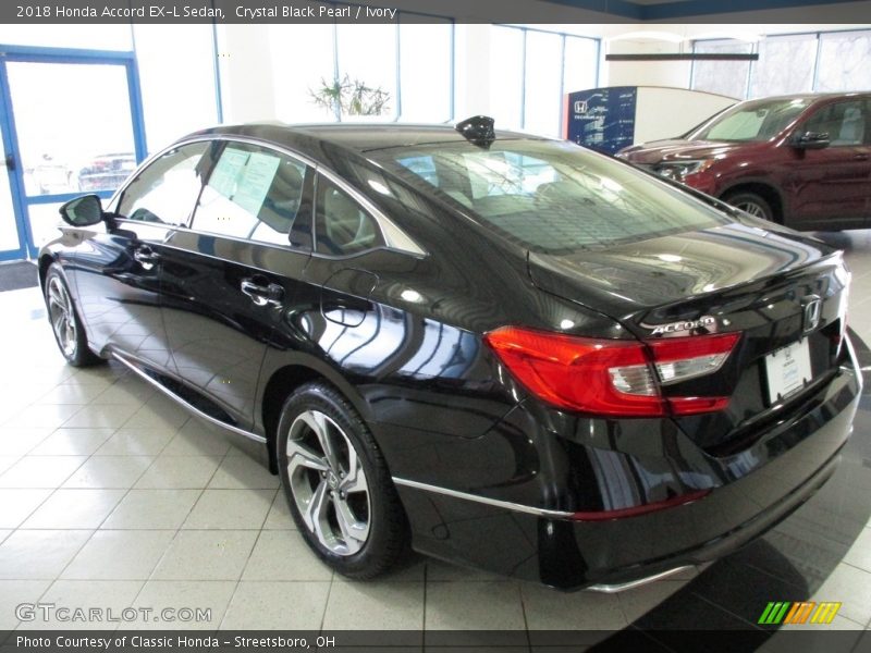 Crystal Black Pearl / Ivory 2018 Honda Accord EX-L Sedan