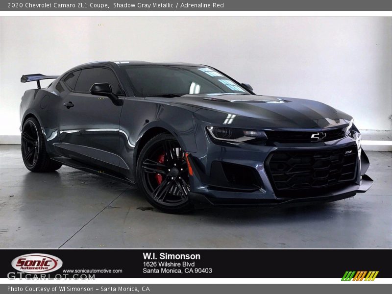 Shadow Gray Metallic / Adrenaline Red 2020 Chevrolet Camaro ZL1 Coupe
