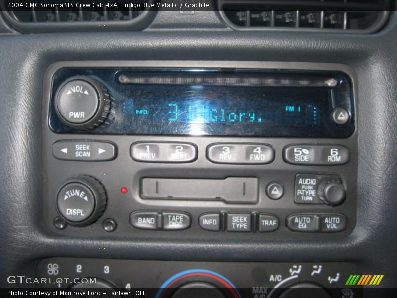 Indigo Blue Metallic / Graphite 2004 GMC Sonoma SLS Crew Cab 4x4