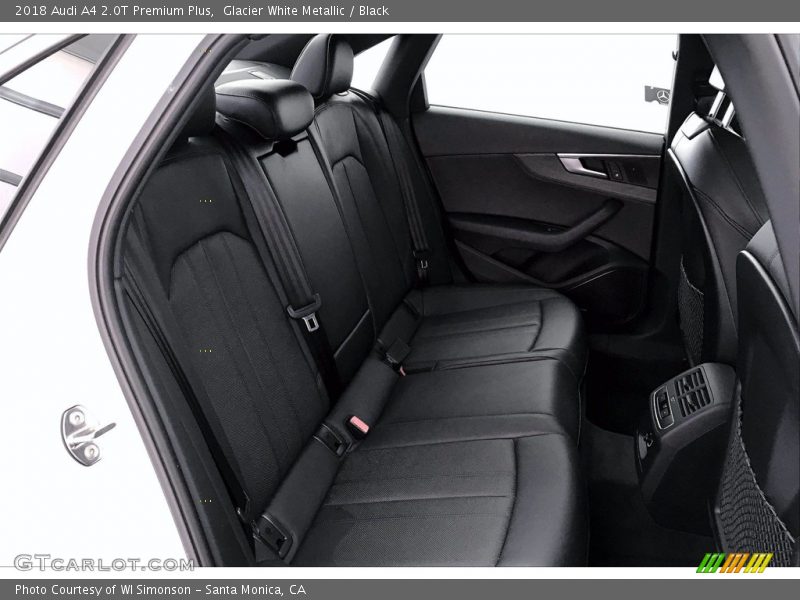 Glacier White Metallic / Black 2018 Audi A4 2.0T Premium Plus