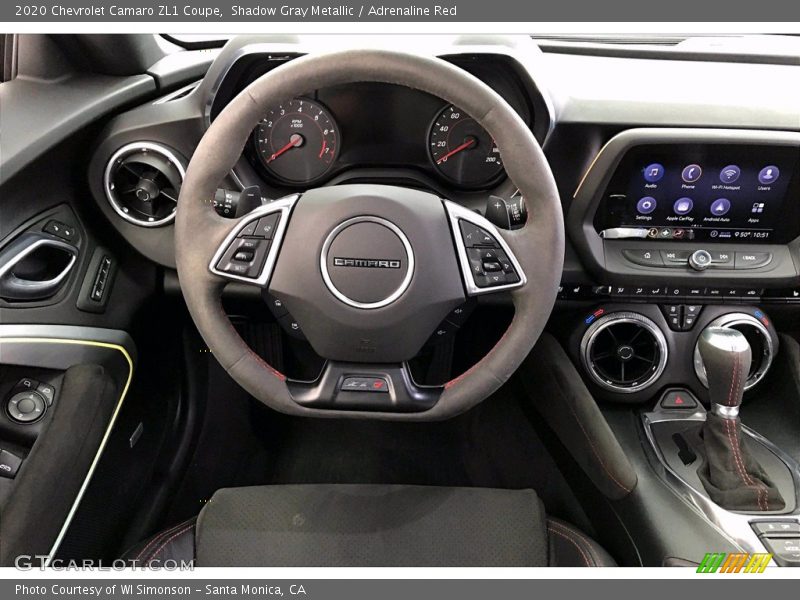 Shadow Gray Metallic / Adrenaline Red 2020 Chevrolet Camaro ZL1 Coupe