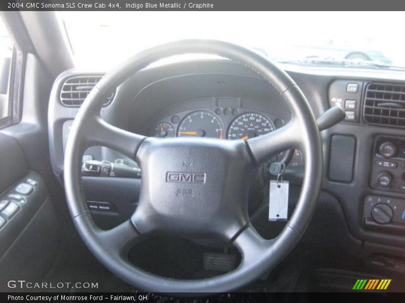 Indigo Blue Metallic / Graphite 2004 GMC Sonoma SLS Crew Cab 4x4