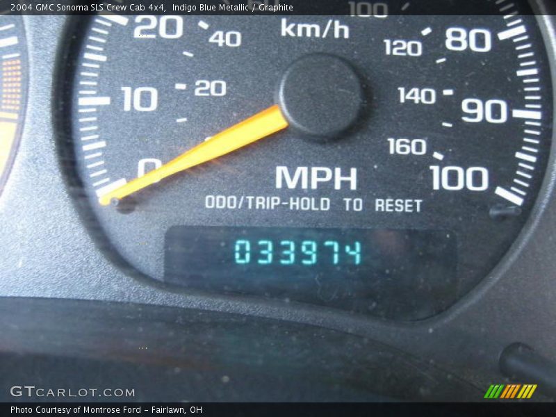 Indigo Blue Metallic / Graphite 2004 GMC Sonoma SLS Crew Cab 4x4