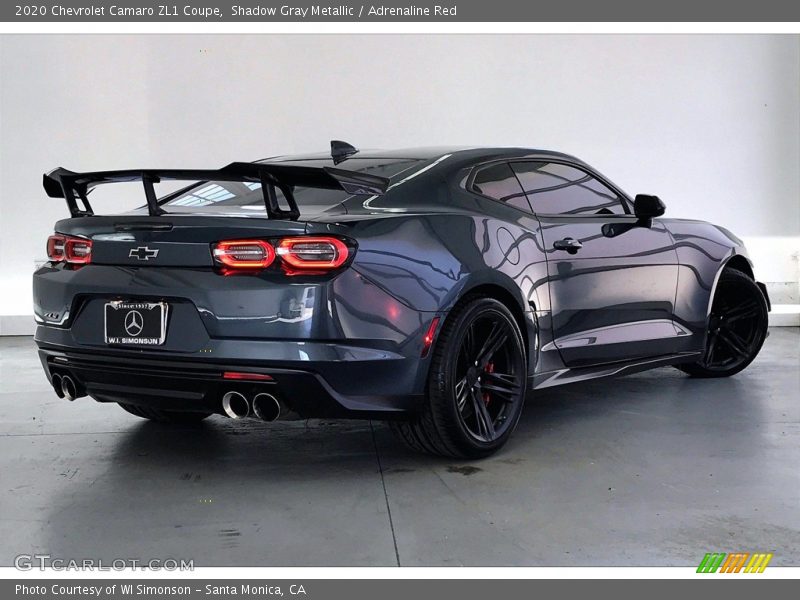 Shadow Gray Metallic / Adrenaline Red 2020 Chevrolet Camaro ZL1 Coupe