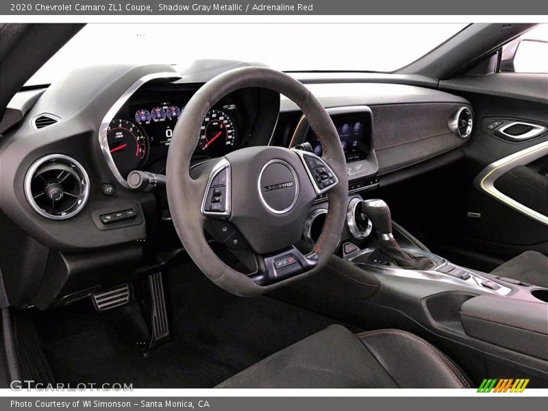 Shadow Gray Metallic / Adrenaline Red 2020 Chevrolet Camaro ZL1 Coupe