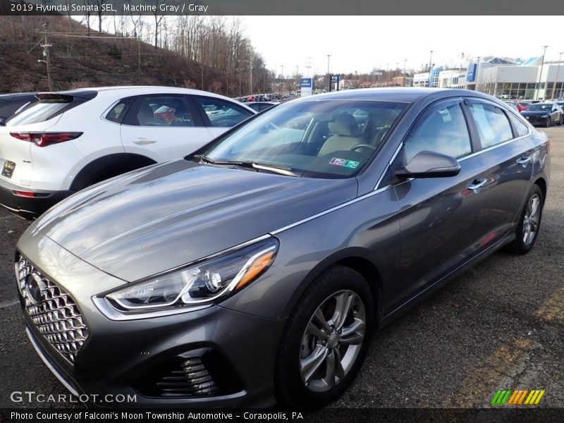 Machine Gray / Gray 2019 Hyundai Sonata SEL