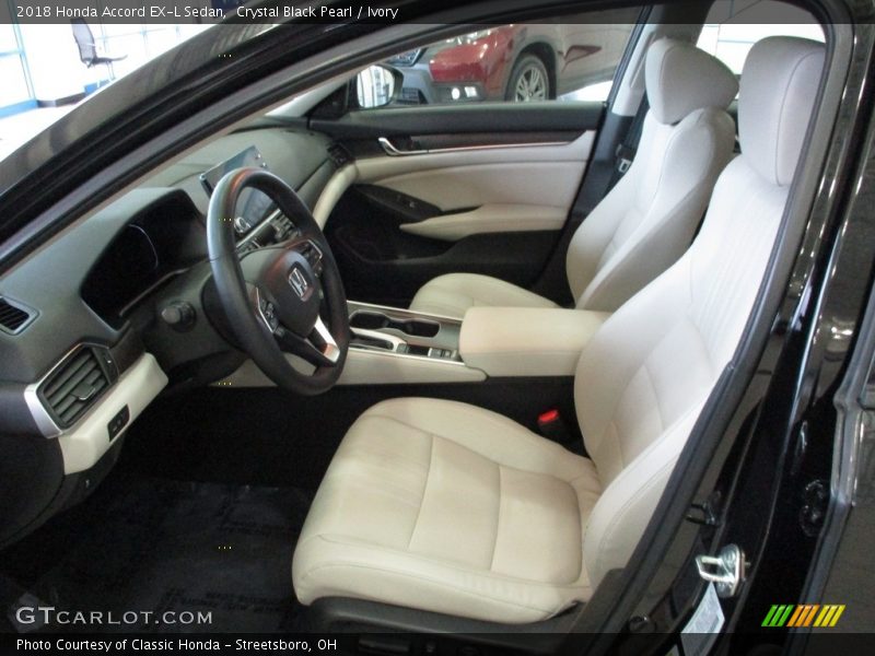 Crystal Black Pearl / Ivory 2018 Honda Accord EX-L Sedan