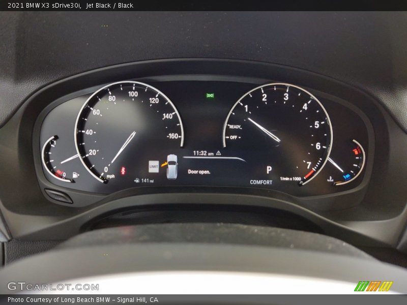 Jet Black / Black 2021 BMW X3 sDrive30i