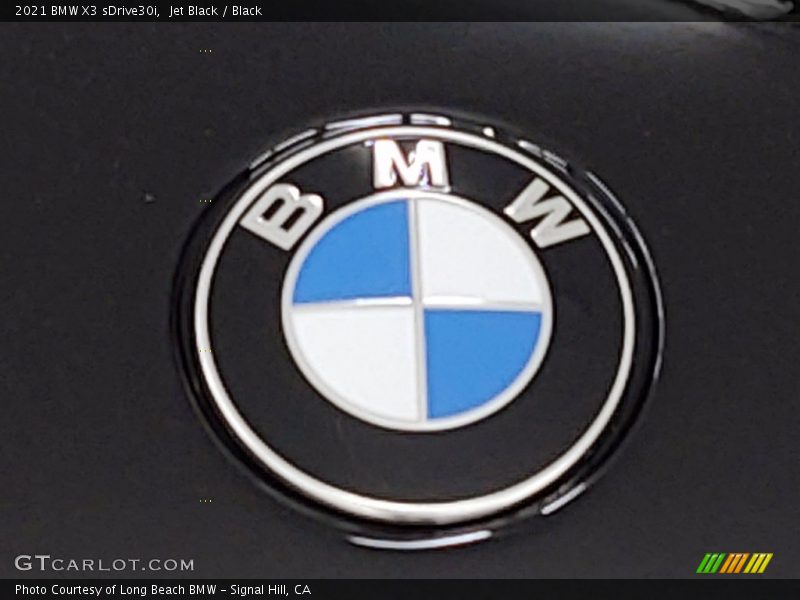 Jet Black / Black 2021 BMW X3 sDrive30i