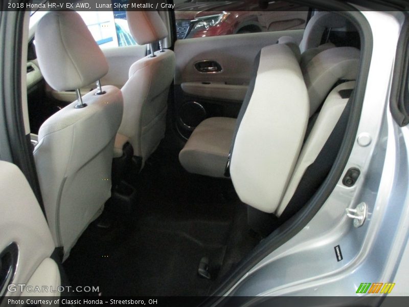 Lunar Silver Metallic / Gray 2018 Honda HR-V EX AWD