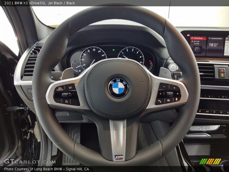Jet Black / Black 2021 BMW X3 sDrive30i