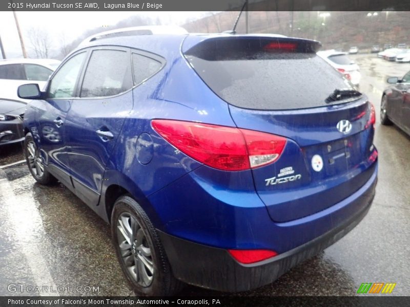 Laguna Blue / Beige 2015 Hyundai Tucson SE AWD