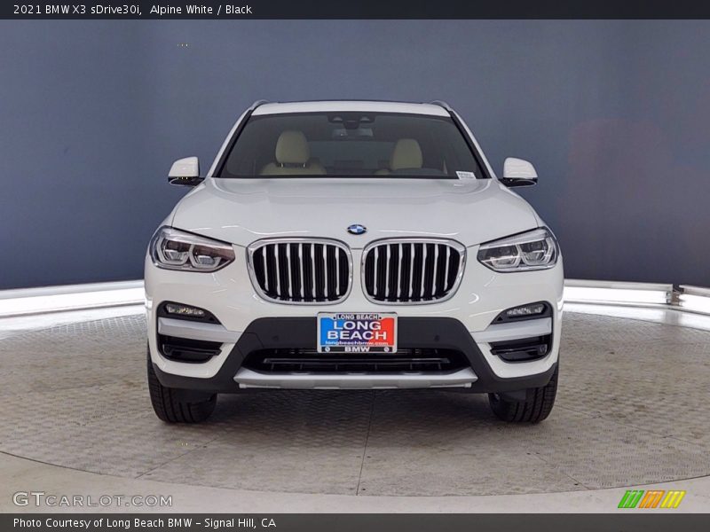 Alpine White / Black 2021 BMW X3 sDrive30i