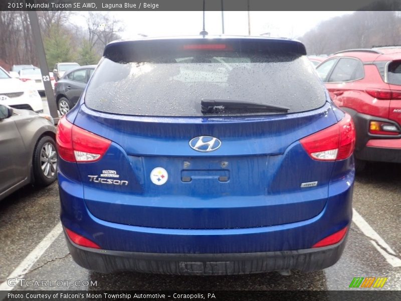 Laguna Blue / Beige 2015 Hyundai Tucson SE AWD