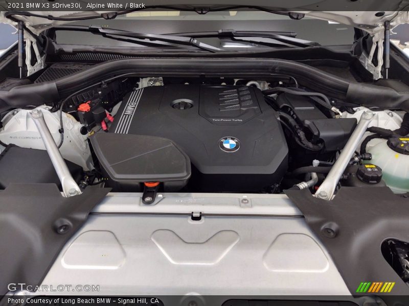 Alpine White / Black 2021 BMW X3 sDrive30i