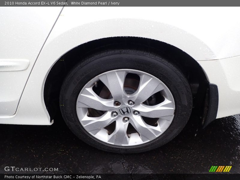White Diamond Pearl / Ivory 2010 Honda Accord EX-L V6 Sedan