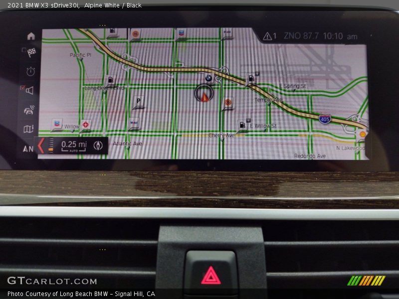 Navigation of 2021 X3 sDrive30i