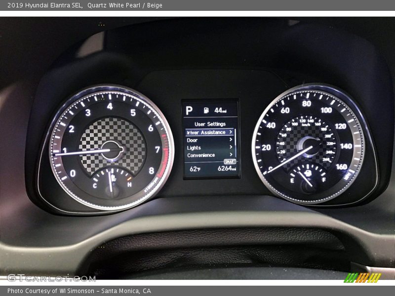 Quartz White Pearl / Beige 2019 Hyundai Elantra SEL