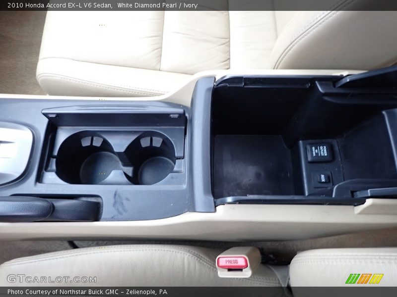 White Diamond Pearl / Ivory 2010 Honda Accord EX-L V6 Sedan