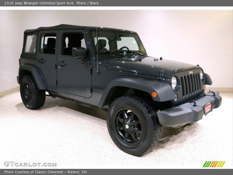 Rhino / Black 2016 Jeep Wrangler Unlimited Sport 4x4