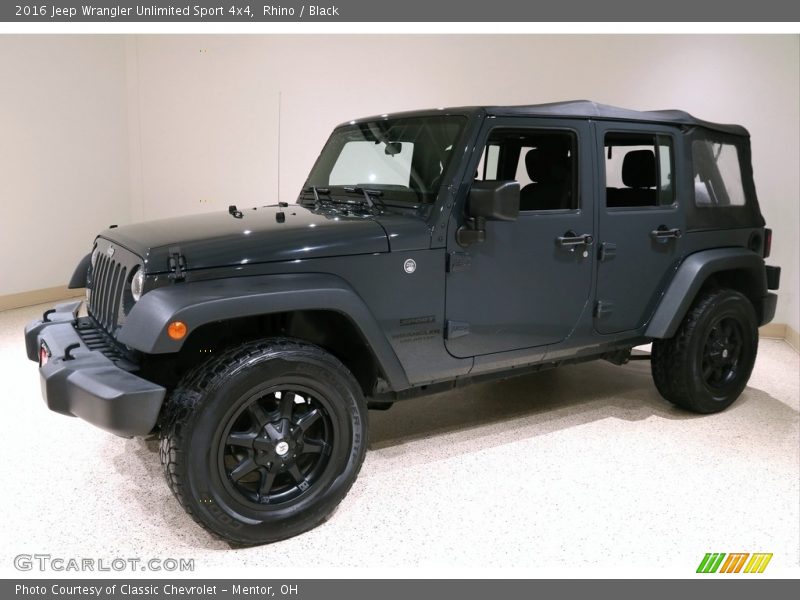 Rhino / Black 2016 Jeep Wrangler Unlimited Sport 4x4
