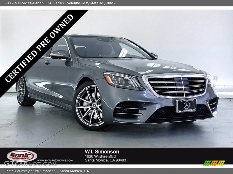 Selenite Grey Metallic / Black 2019 Mercedes-Benz S 560 Sedan