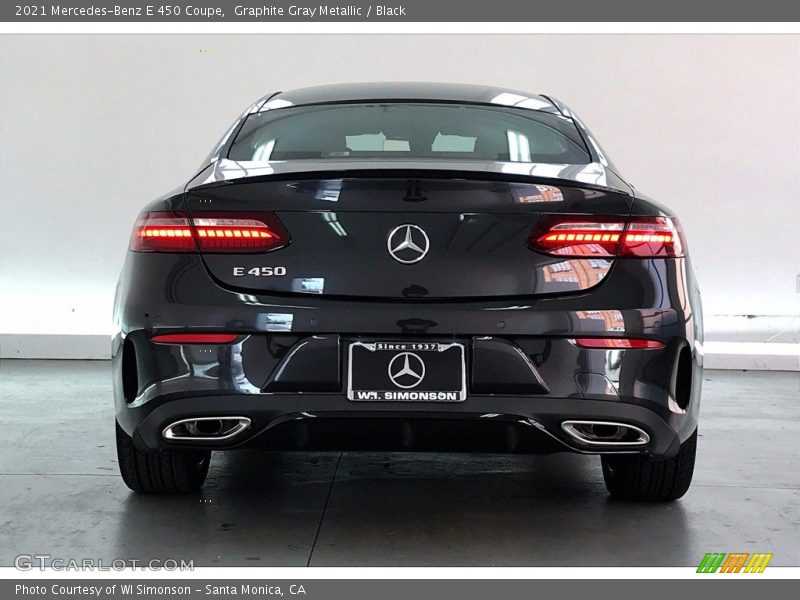 Graphite Gray Metallic / Black 2021 Mercedes-Benz E 450 Coupe