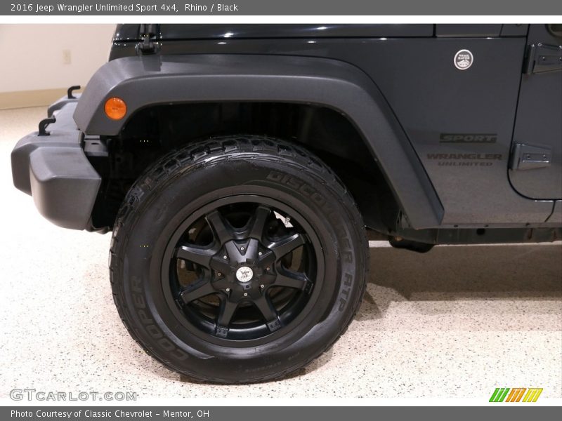 Rhino / Black 2016 Jeep Wrangler Unlimited Sport 4x4