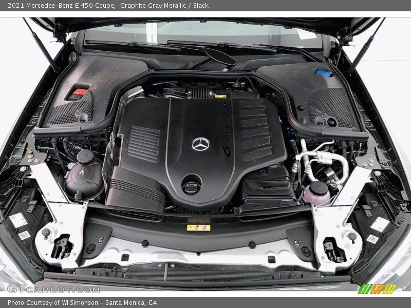 Graphite Gray Metallic / Black 2021 Mercedes-Benz E 450 Coupe