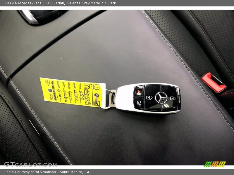 Selenite Grey Metallic / Black 2019 Mercedes-Benz S 560 Sedan
