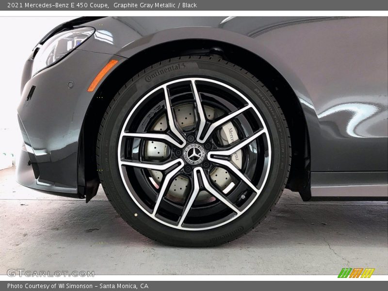 Graphite Gray Metallic / Black 2021 Mercedes-Benz E 450 Coupe