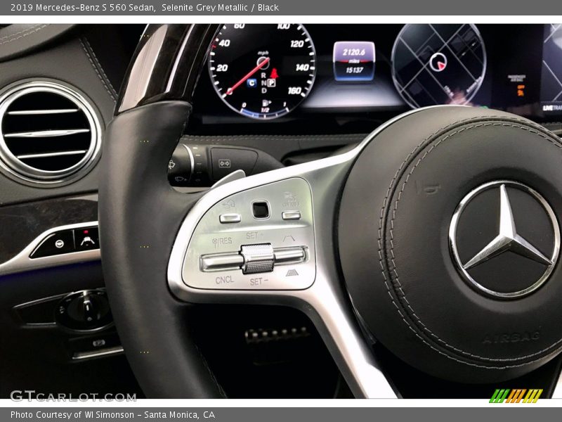Selenite Grey Metallic / Black 2019 Mercedes-Benz S 560 Sedan