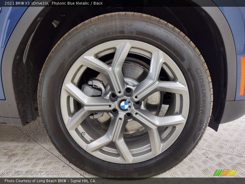 Phytonic Blue Metallic / Black 2021 BMW X3 sDrive30i