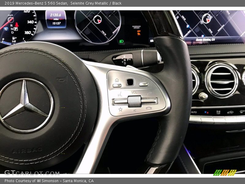 Selenite Grey Metallic / Black 2019 Mercedes-Benz S 560 Sedan