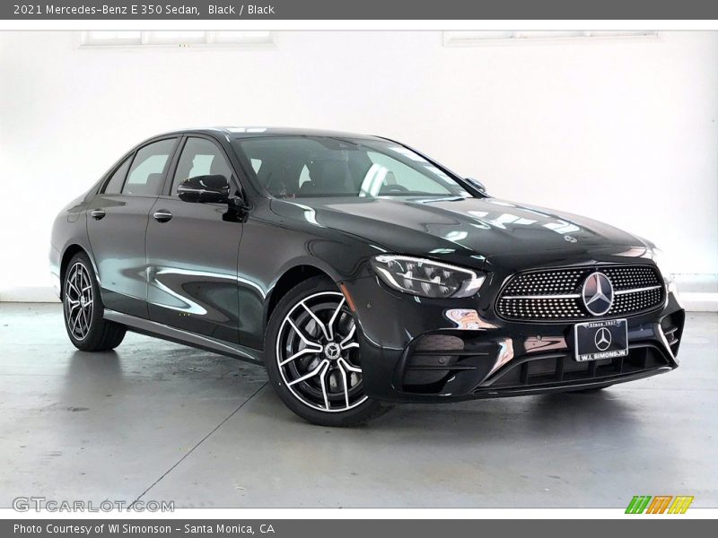 Black / Black 2021 Mercedes-Benz E 350 Sedan