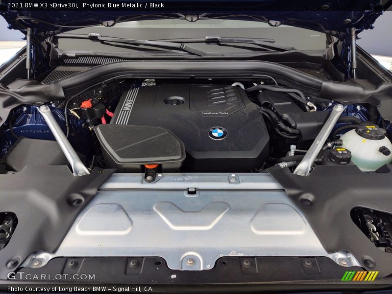 Phytonic Blue Metallic / Black 2021 BMW X3 sDrive30i
