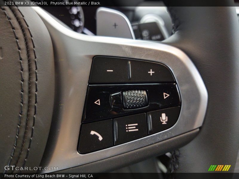Phytonic Blue Metallic / Black 2021 BMW X3 sDrive30i