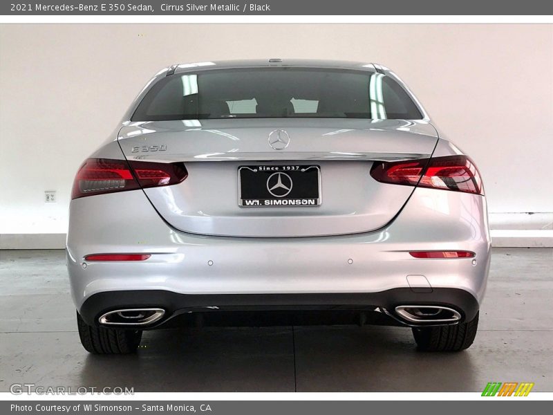 Cirrus Silver Metallic / Black 2021 Mercedes-Benz E 350 Sedan