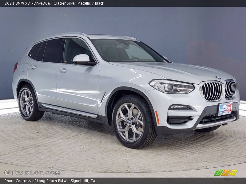 Glacier Silver Metallic / Black 2021 BMW X3 xDrive30e