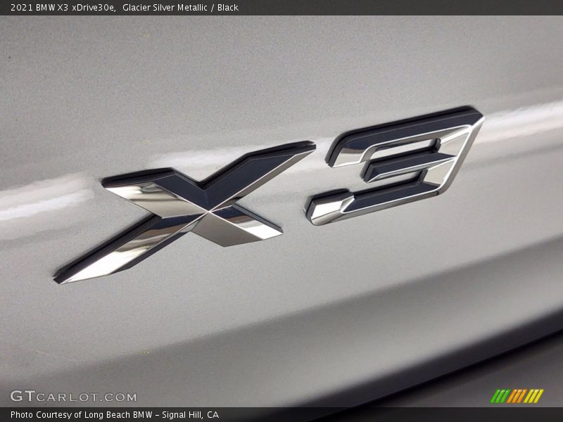 Glacier Silver Metallic / Black 2021 BMW X3 xDrive30e