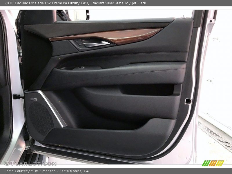 Radiant Silver Metallic / Jet Black 2018 Cadillac Escalade ESV Premium Luxury 4WD