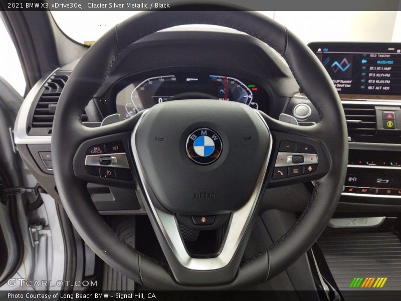 Glacier Silver Metallic / Black 2021 BMW X3 xDrive30e