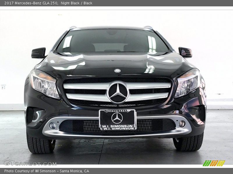 Night Black / Black 2017 Mercedes-Benz GLA 250