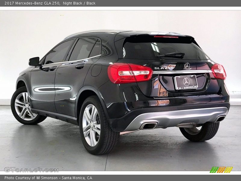 Night Black / Black 2017 Mercedes-Benz GLA 250