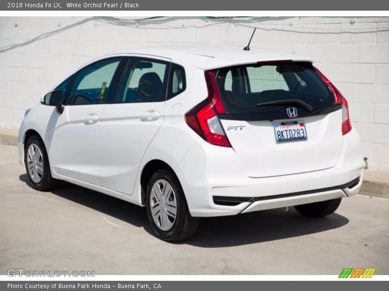 White Orchid Pearl / Black 2018 Honda Fit LX
