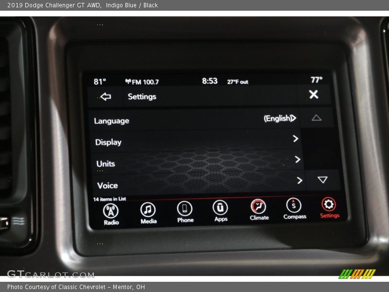 Indigo Blue / Black 2019 Dodge Challenger GT AWD