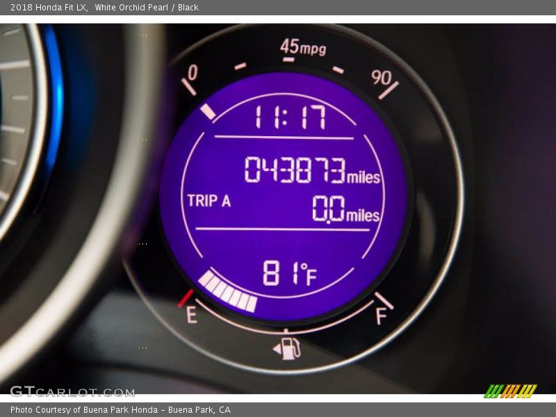 White Orchid Pearl / Black 2018 Honda Fit LX